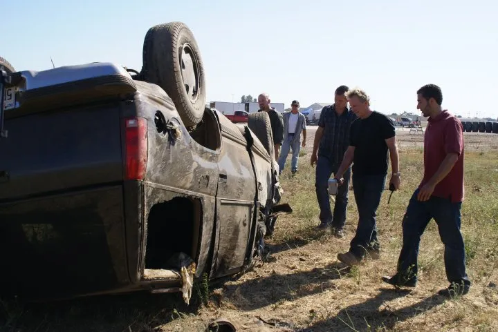 Checking out a Car Wreck in Crash Test