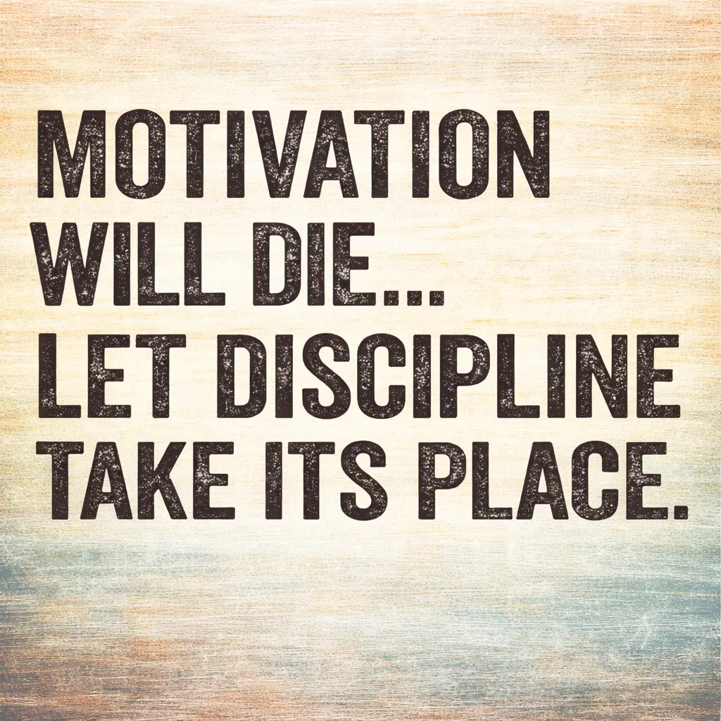 Discipline vs. Motivation